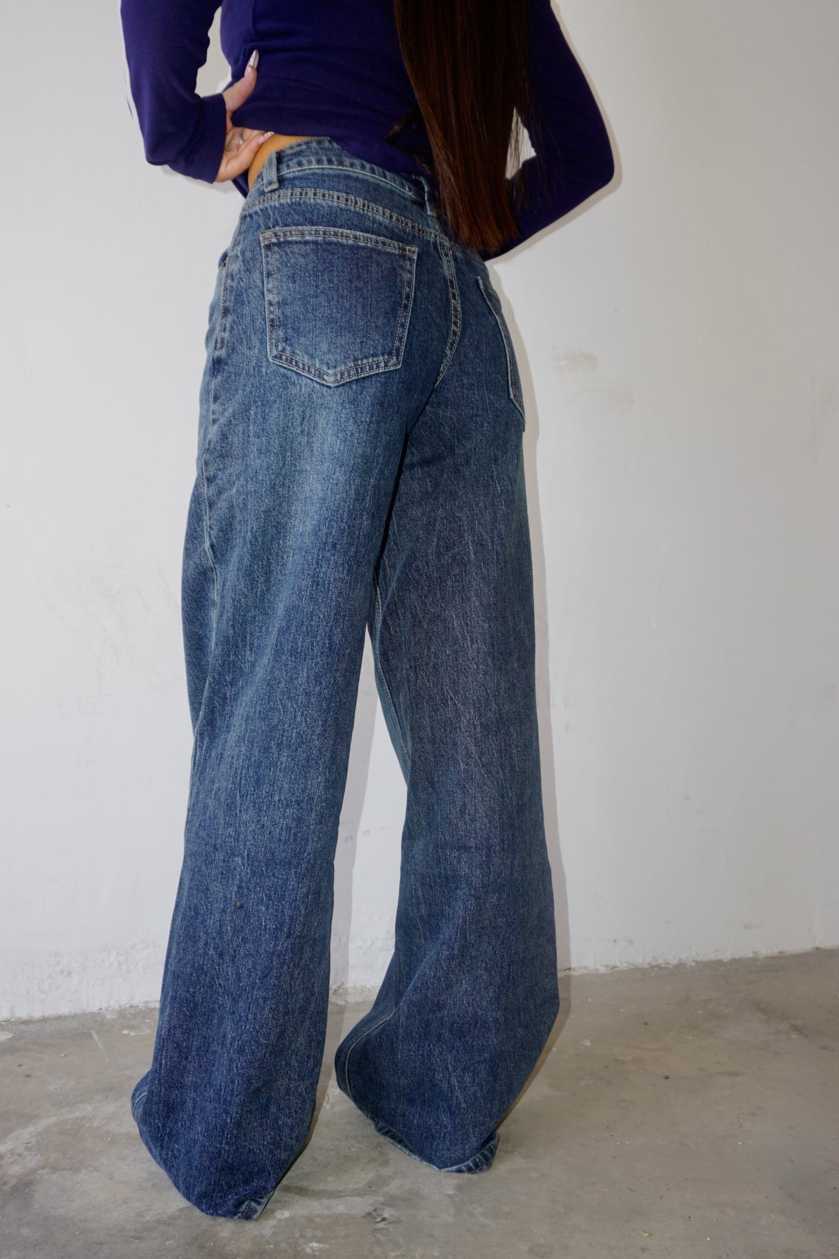 Jeans Wide-Leg Vita Bassa