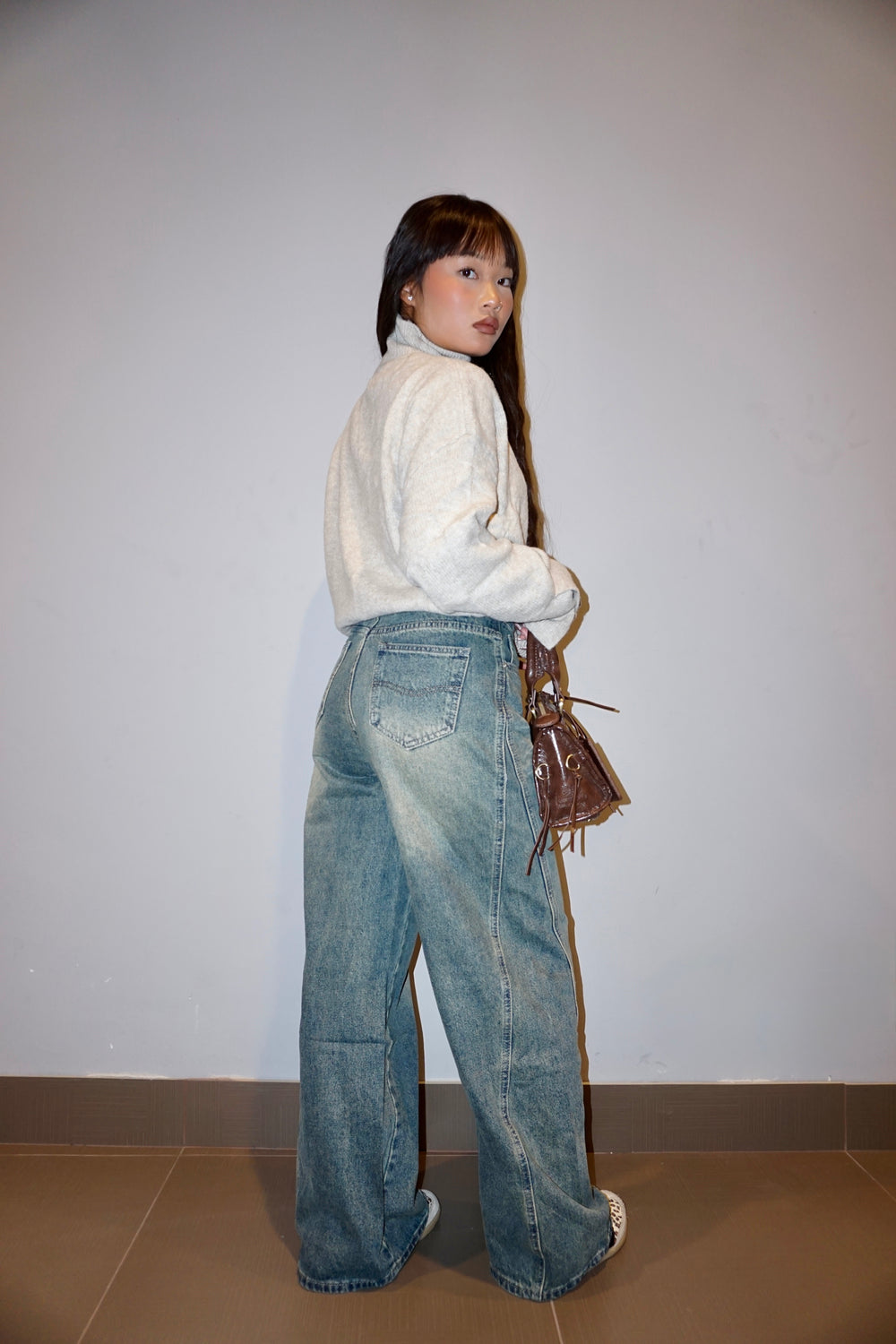 Jeans Sabbia Wide-Leg