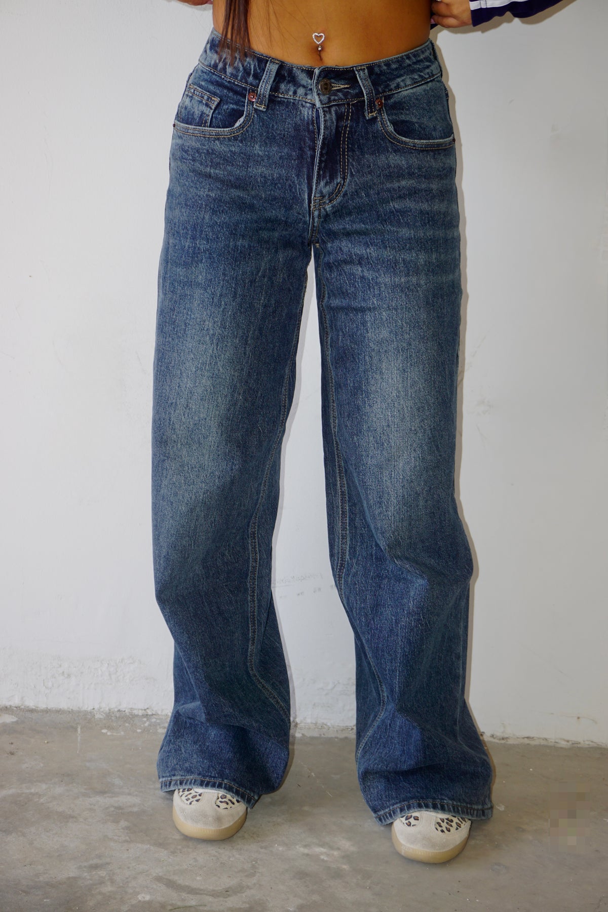 Jeans Wide-Leg Vita Bassa