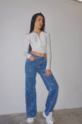 Jeans Swarovski Fiori
