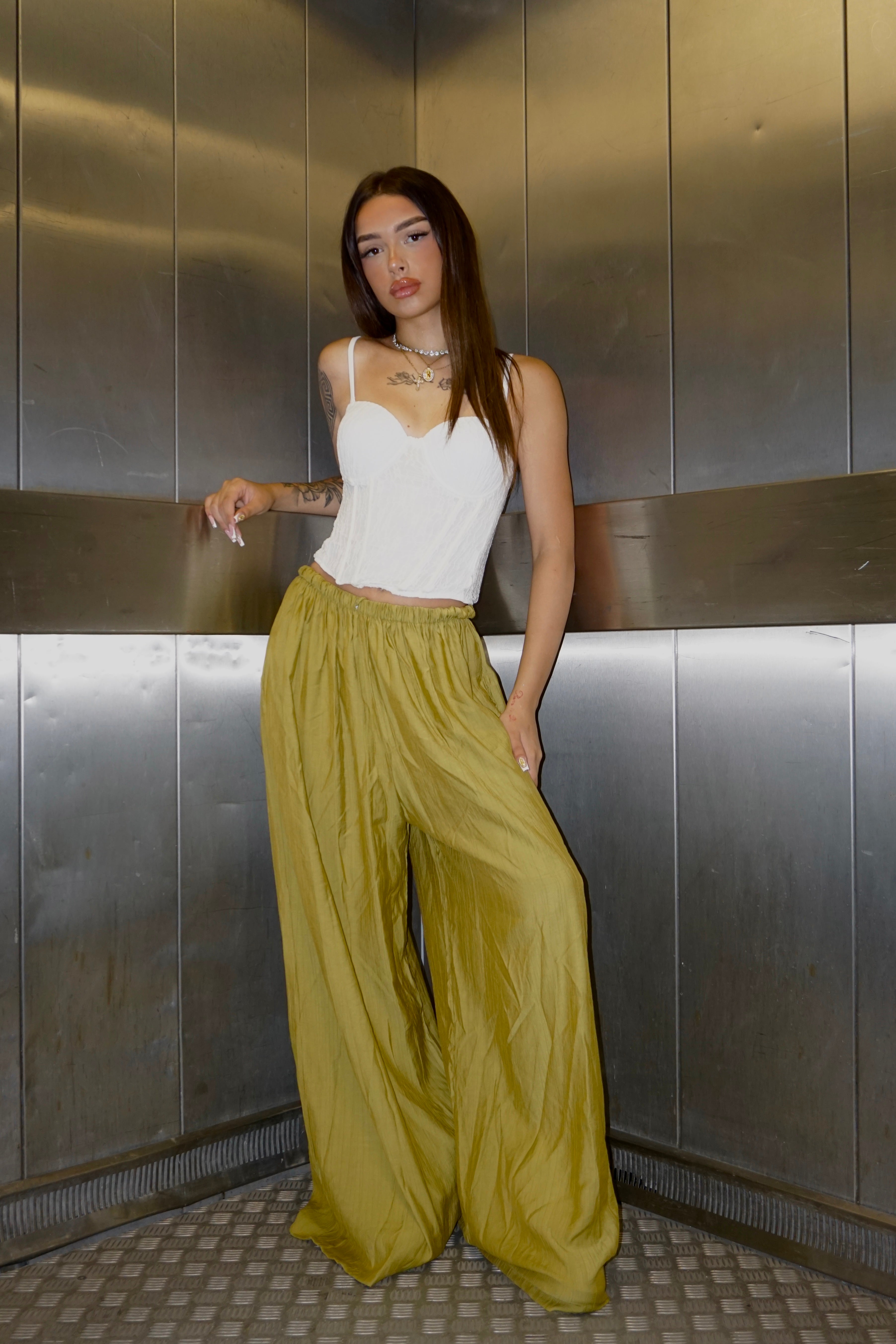 Pantalone Gamba Larga