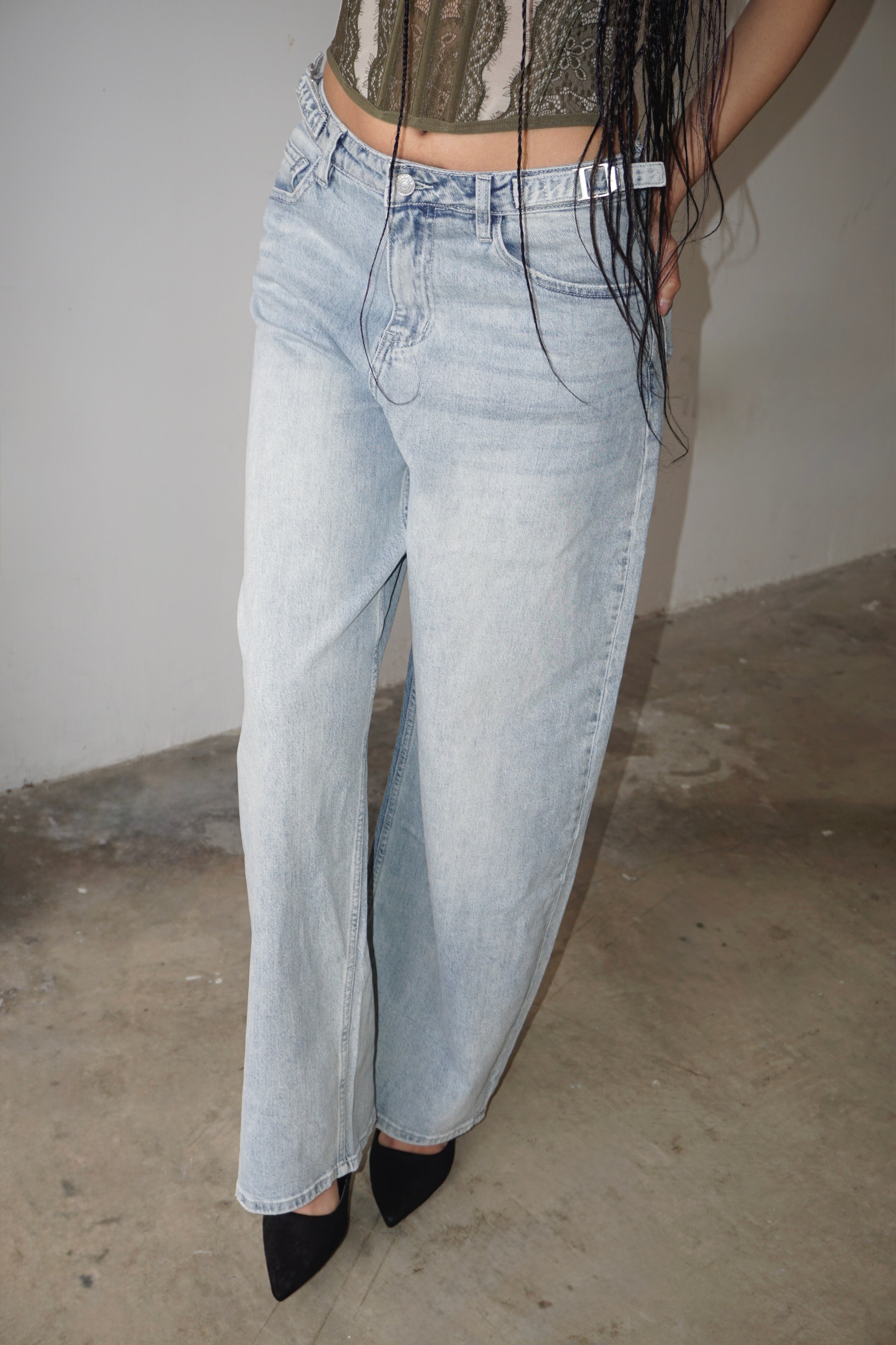 Jeans Balloon Con Fibbie