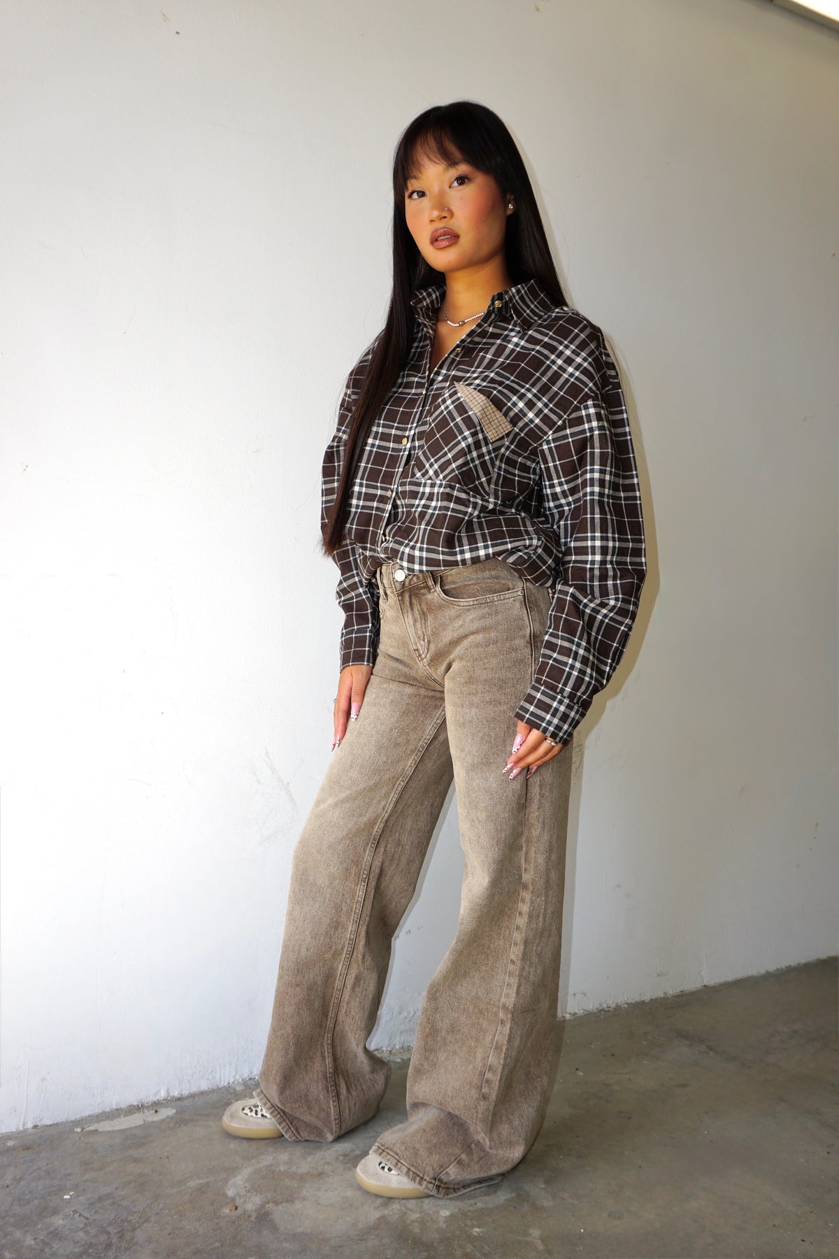 Jeans Wide-Leg Vita Bassa