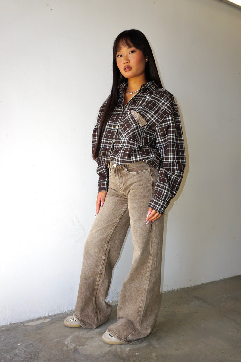 Jeans Wide-Leg Vita Bassa