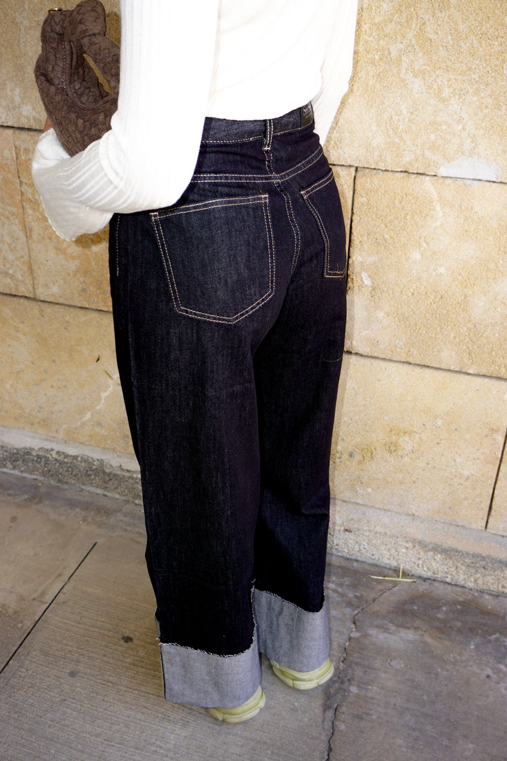 Jeans Nero Piega