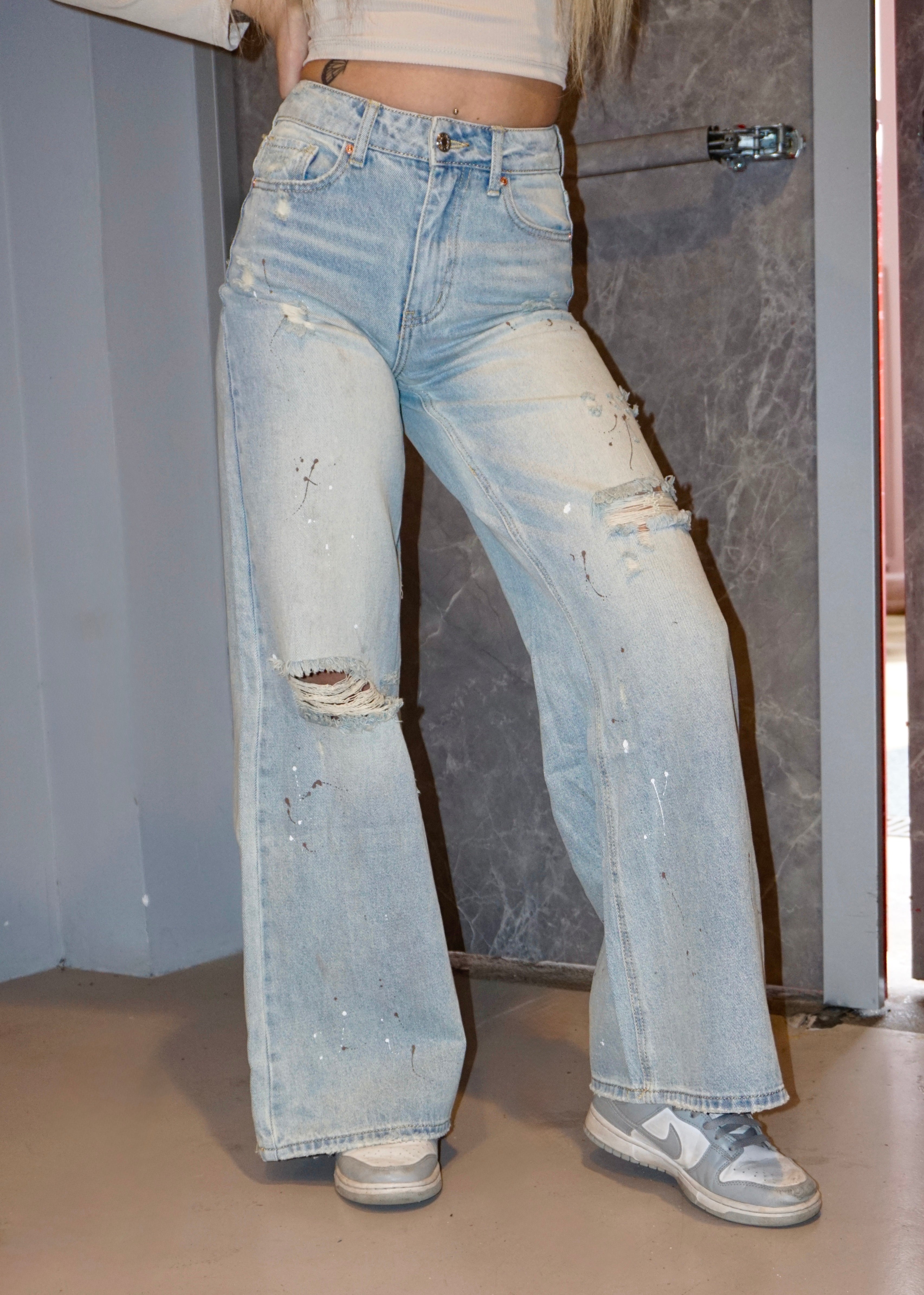 Jeans Mini Strappi