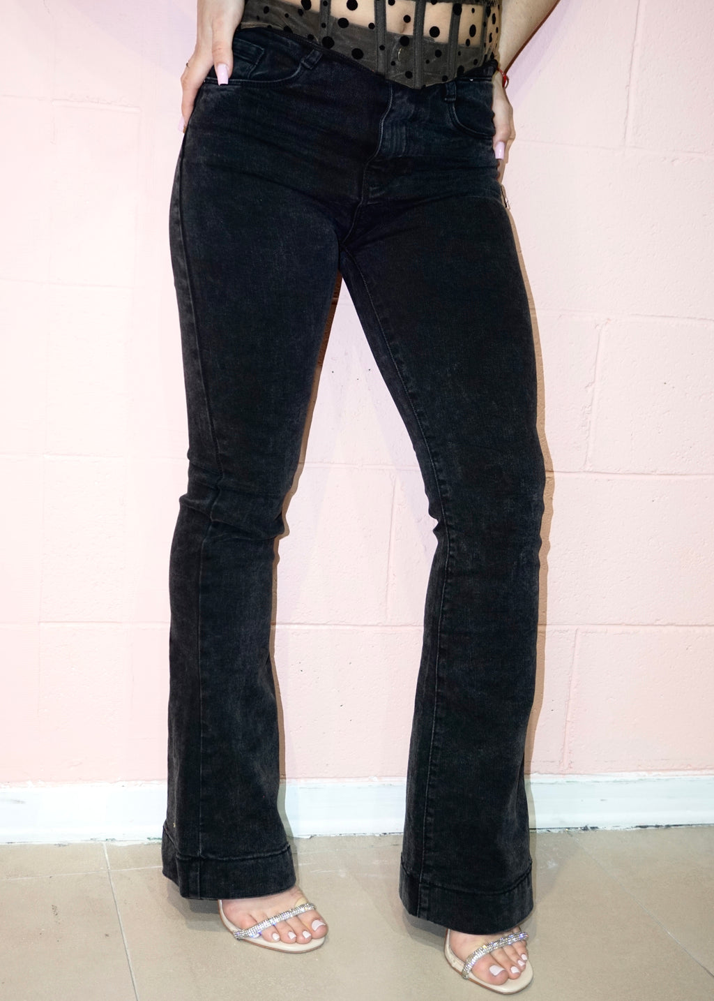 Jeans Zampetta Nero