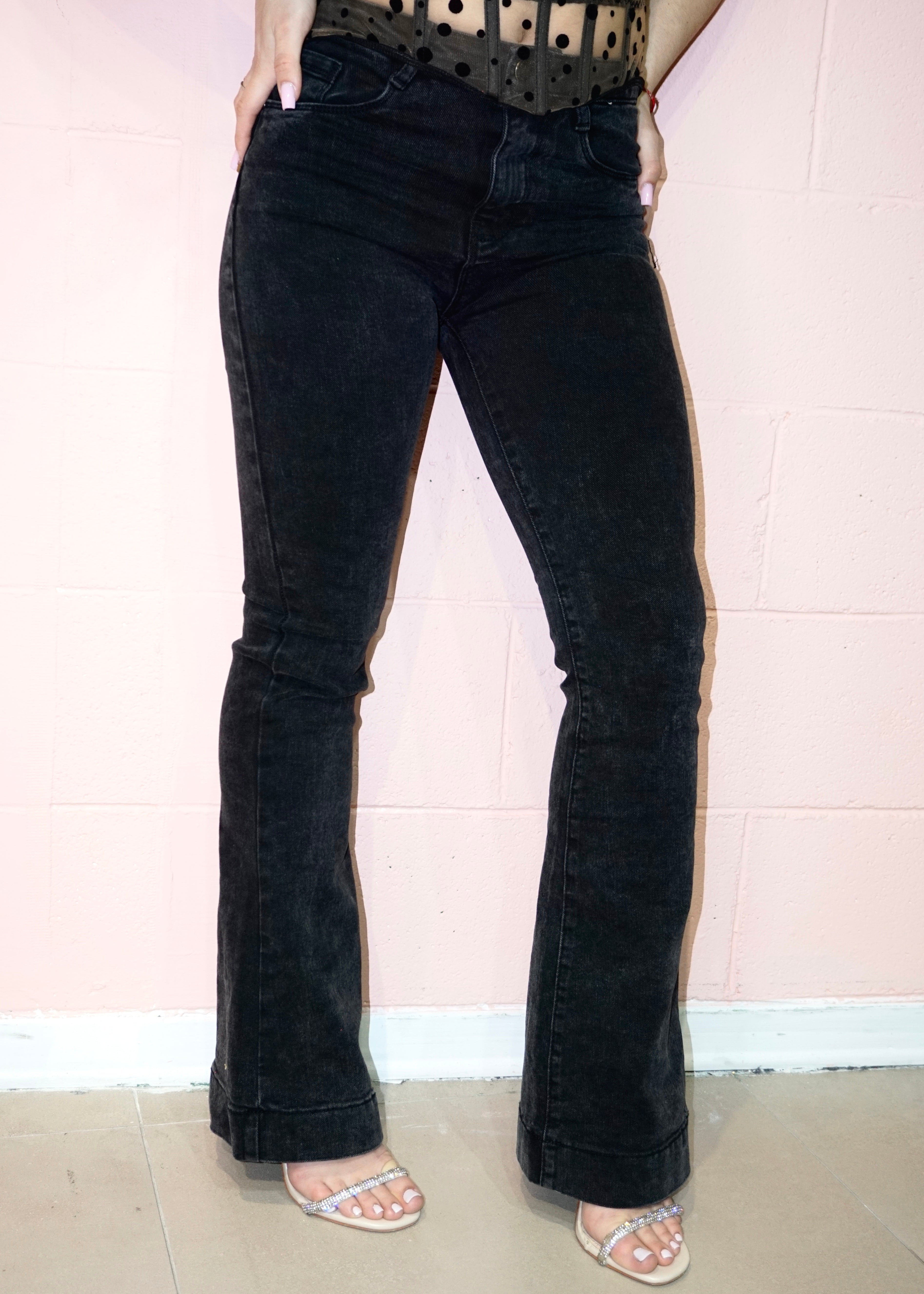 Jeans Zampetta Nero