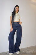 Jeans Wide-leg Blu