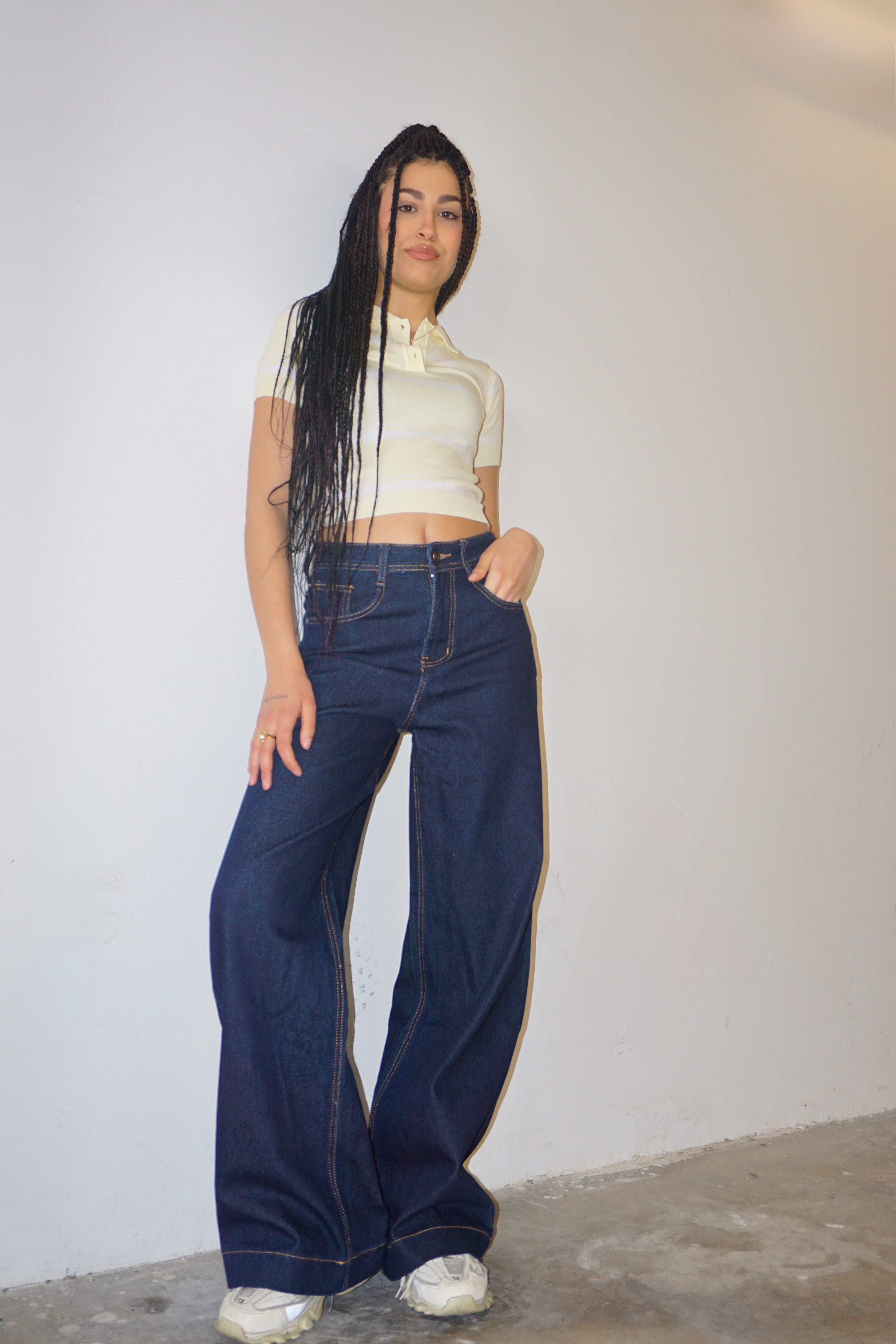 Jeans Wide-leg Blu