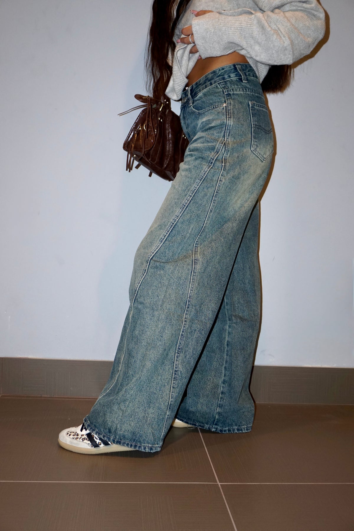Jeans Sabbia Wide-Leg