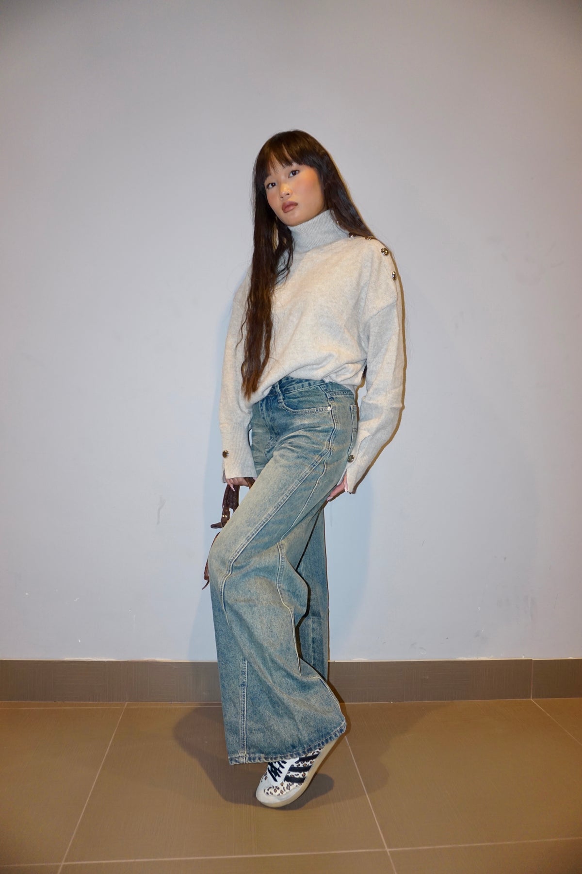 Jeans Sabbia Wide-Leg