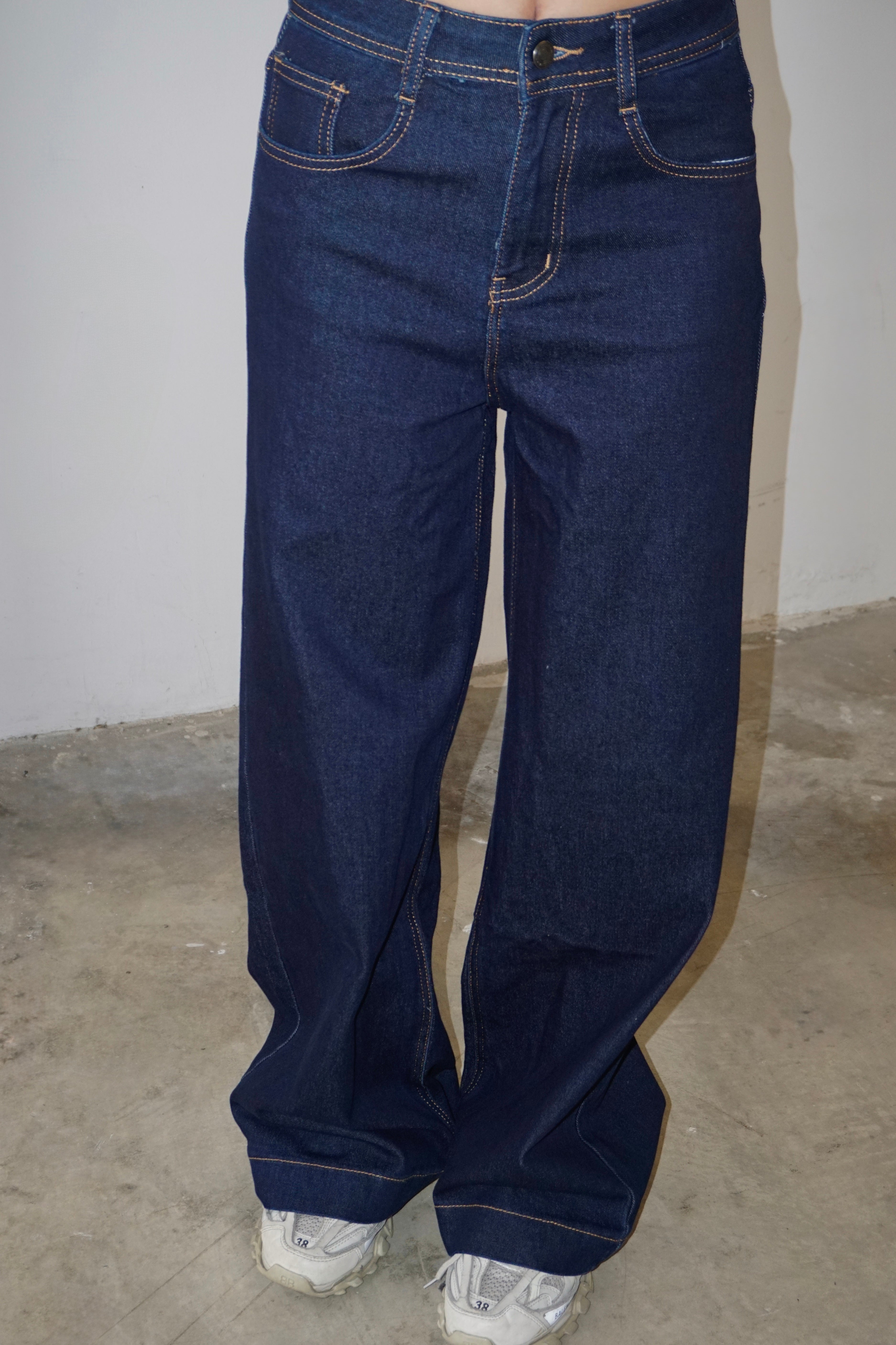 Jeans Wide-leg Blu